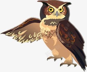 手绘猫头鹰高清素材合集 赋能网页设计与平面电商的创意宝库