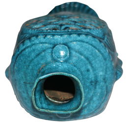 绿釉鱼形瓶 灵动古韵，精品推荐